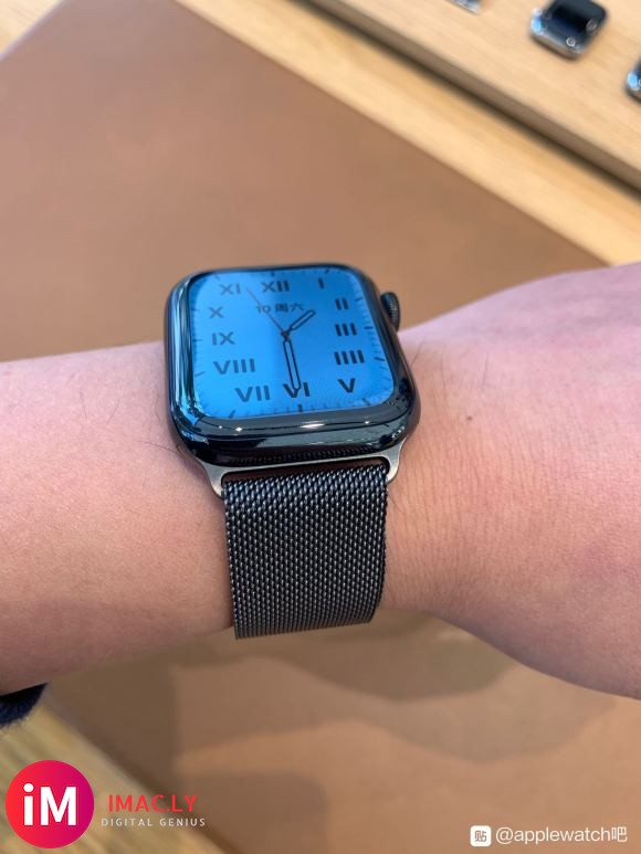 watchOS5黑钢配s6的石墨色米兰真好看,比深空灰米兰更惊-2.jpg