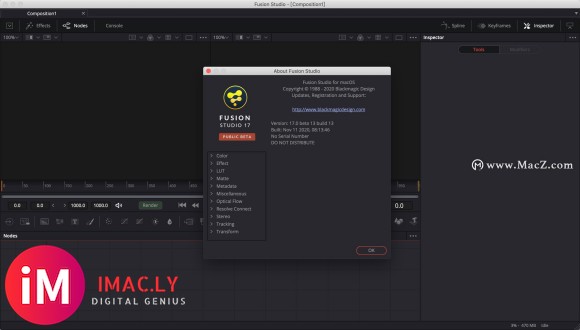 Blackmagic Fusion Studio 17 for Mac(视频特效合成软件)v17.0b1-1.jpg