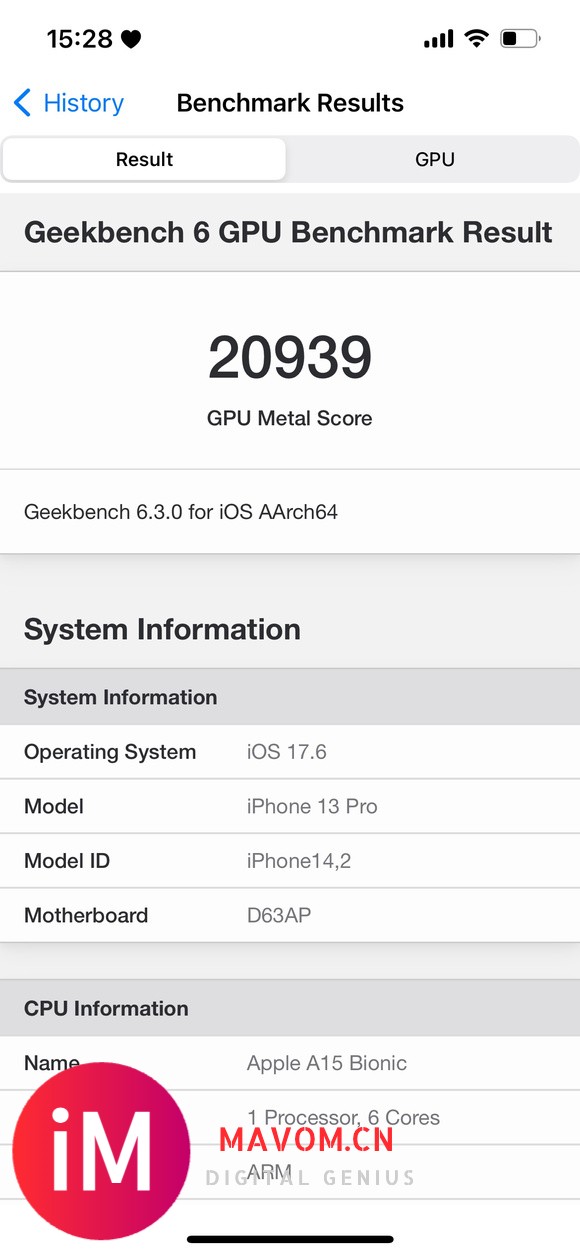 17.6RC，13Pro，Geekbench6跑分-1.jpg