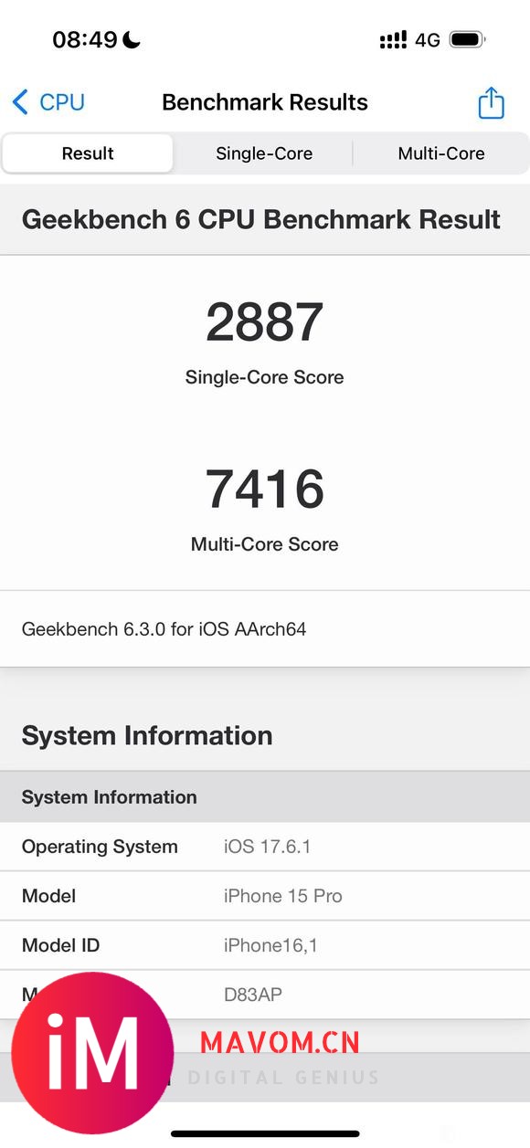 17.6RC，13Pro，Geekbench6跑分-1.jpg