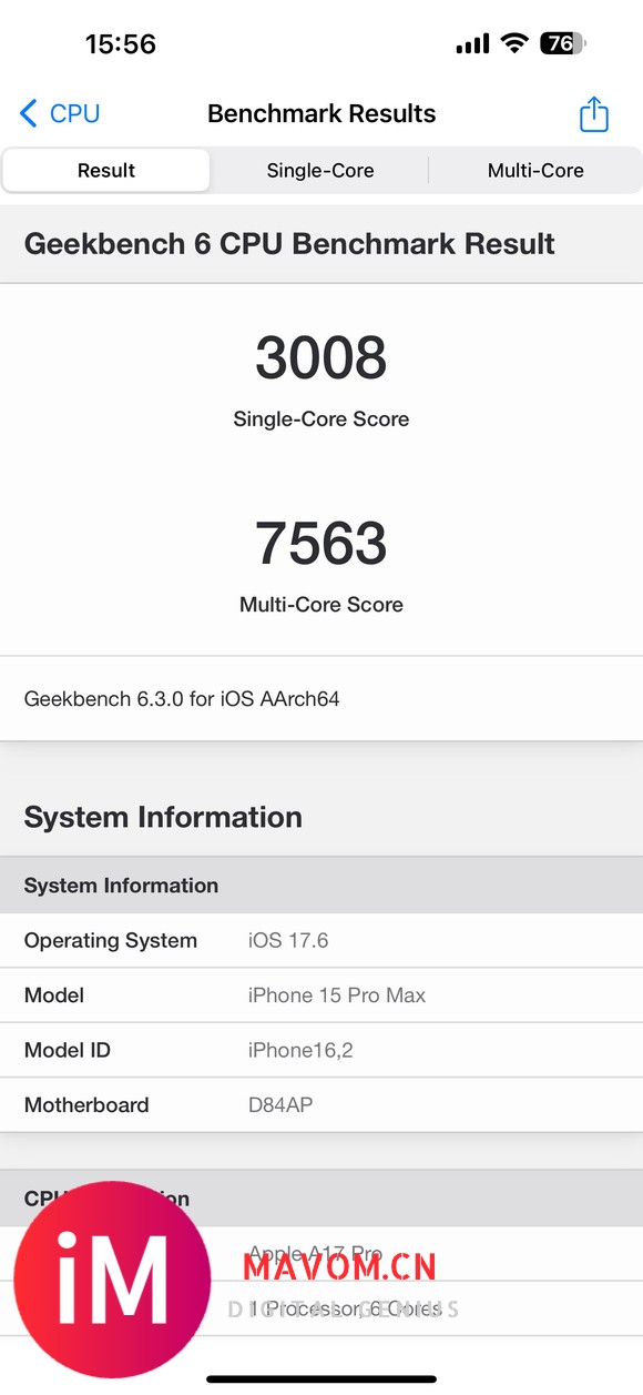 17.6RC，13Pro，Geekbench6跑分-1.jpg