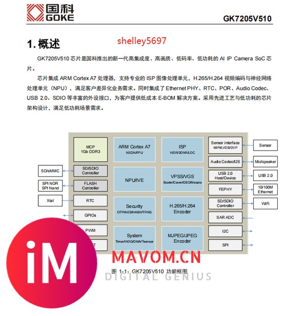 国科 GK7205V510 GK7205RBCFV510 AI SOC芯片-2.jpg