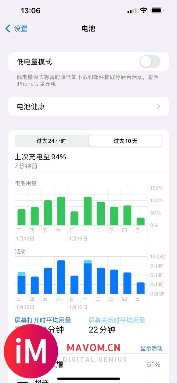 iPhone 13 ProMax用了三个月,掉了1%电池最大-1.jpg